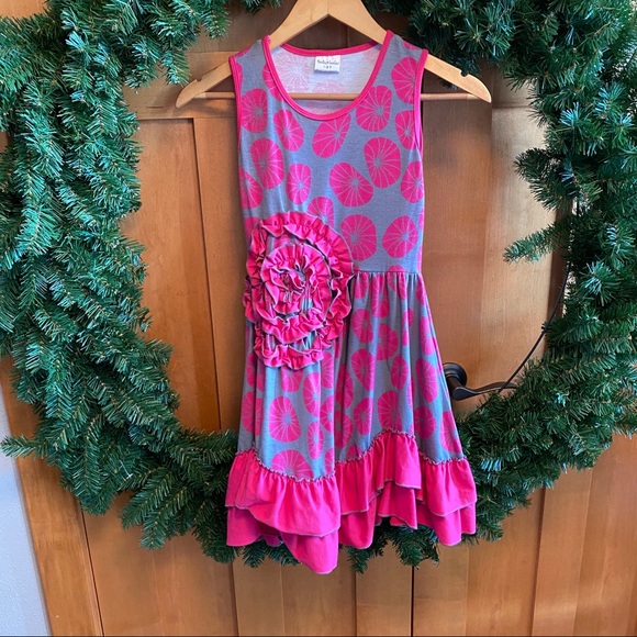 NWOT Ruffles by tutu & lulu Dress Sz 7-8 Adorable! - Picture 2 of 5